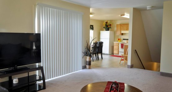 Upper living room and kitchen