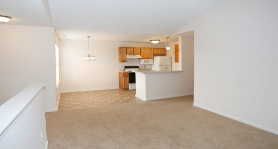 Living, Dining, Kitchen areas